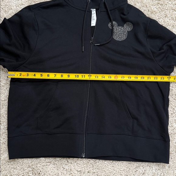 Disney parks hoodie zip jacket rhinestone Disneyland mickey head XL - Picture 8 of 9